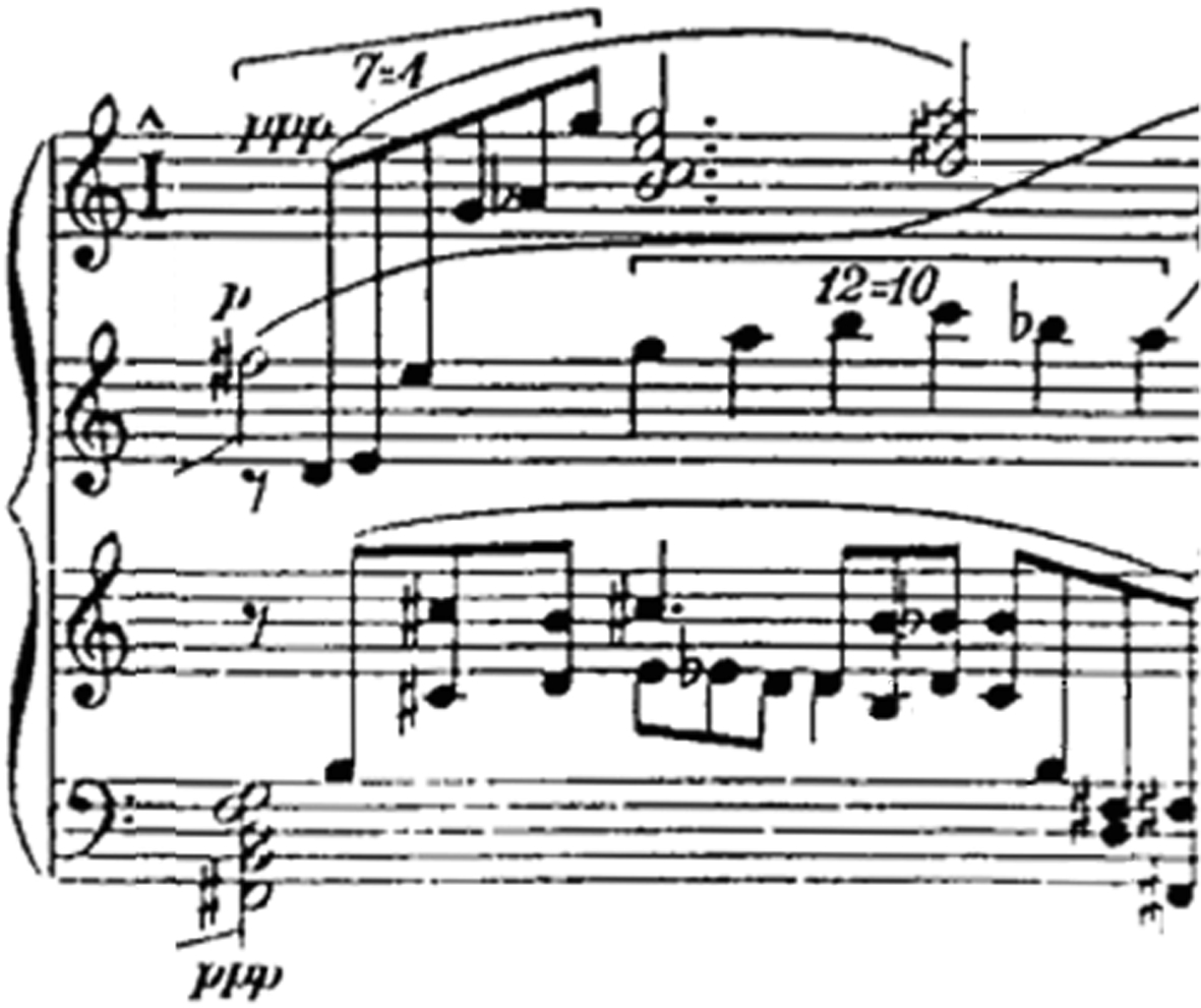 Figure 3a shows one of the themes from the Adagio in the Urtext version by Sorabji.