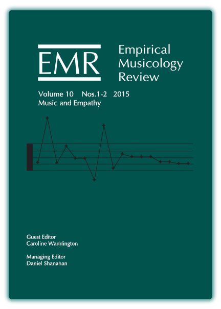 Special Issue on Music and Empathy, Guest Edited by Caroline Waddington