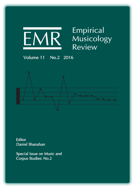 Cover image for Empirical Musicology Review Volume 11 Number 2