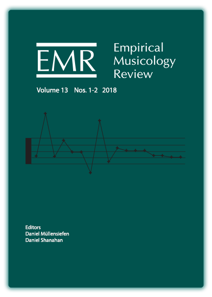 Cover image for Empirical Musicology Review Volume 13, Numbers 1-2
