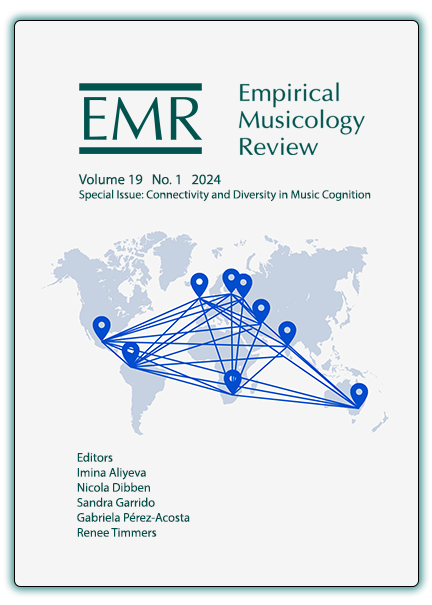 Cover for Empirical Musicology Review Vol 19, No. 1