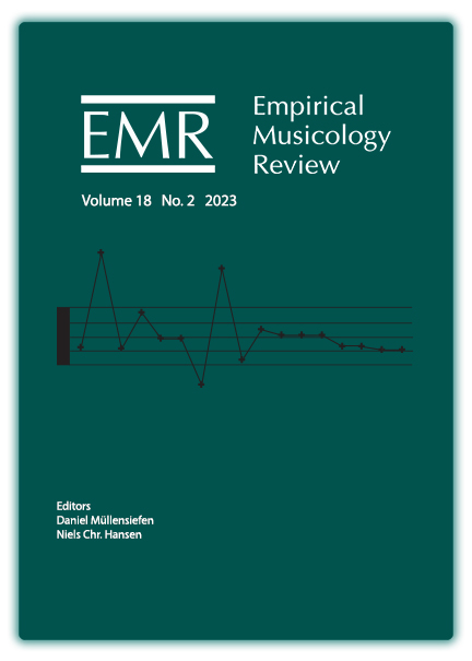 Cover for Empirical Musicology Review Vol 18, No. 2